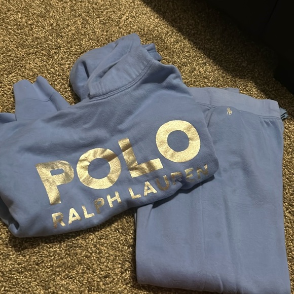 Large blue two-piece wrap, Lauren sweatsuit - Picture 1 of 5